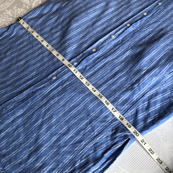 Universal Thread Tie-Front Linen Blend Shirt-Dress Women’s Size S Short Sleeves - Picture 9 of 16